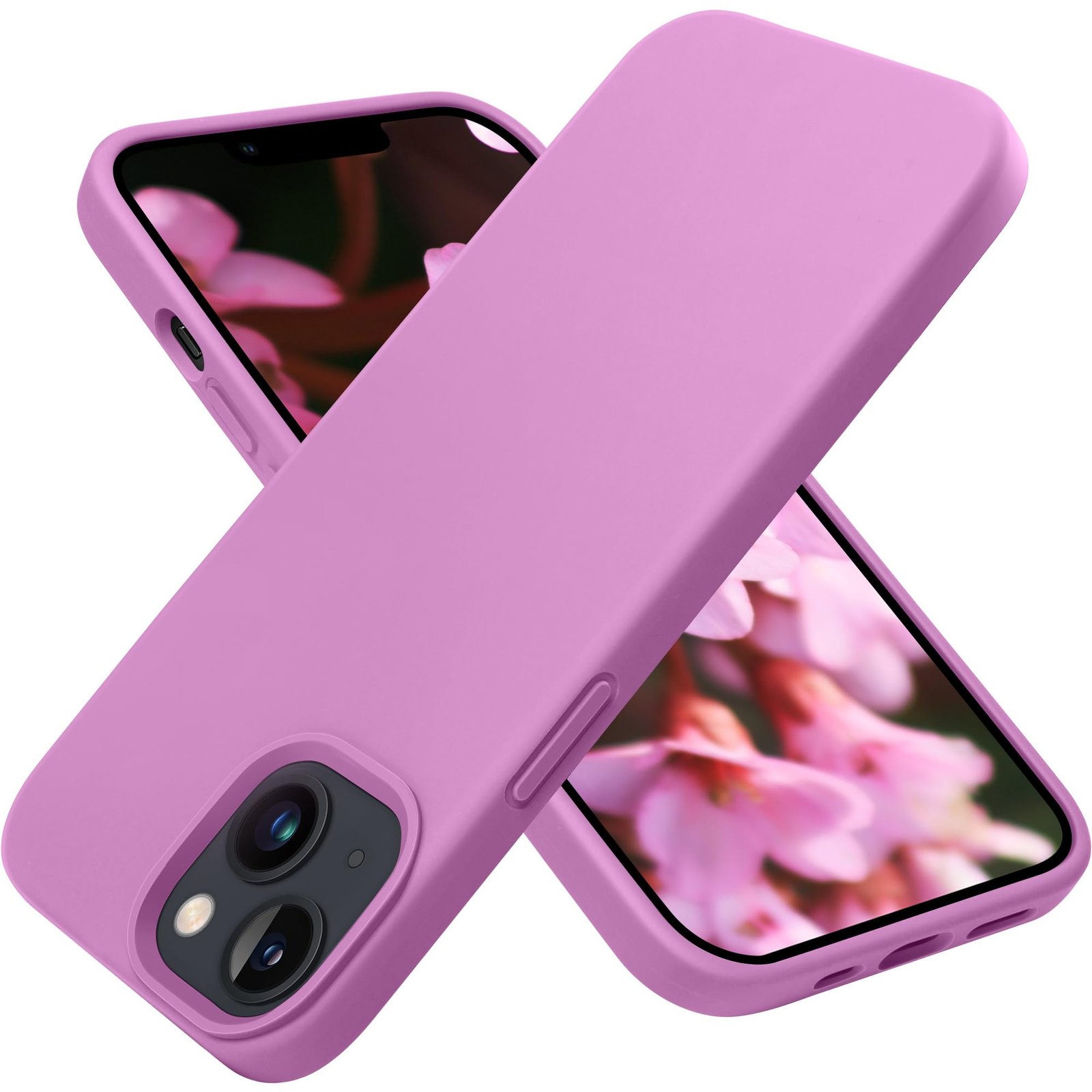 SURPHY Silicone for iPhone 15 Pro Max Case with Screen Protector